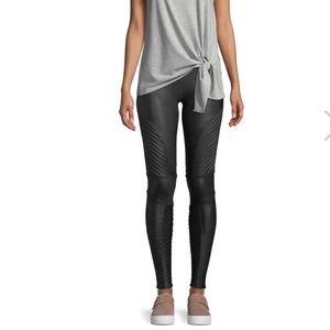 SPANX Faux Leather Moto Leggings